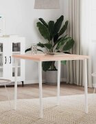 vidaXL Плот за маса 70x70x25 см квадратен масивен бук