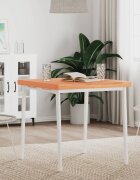 vidaXL Плот за маса 70x70x4 см квадратен масивен бук