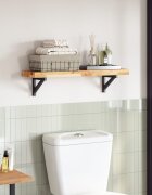 vidaXL Плот за маса 80x20x4 см правоъгълен масивна акация