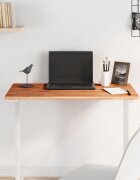 vidaXL Плот за маса 80x40x15 см правоъгълен масивен бук