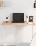 vidaXL Плот за маса 80x40x15 см правоъгълен масивен бук