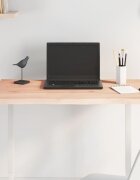 vidaXL Плот за маса 80x40x2 см необработено масивно дърво дъб жив ръб