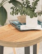 vidaXL Плот за маса 80x40x4 см дъбово дърво масив овална