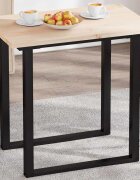 vidaXL Плот за маса 80x50x25 см правоъгълен бор масив
