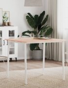 vidaXL Плот за маса 80x80x15 см квадратен масивен бук