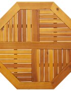 vidaXL Плот за маса 80x80x22 см осмоъгълен масивна дървесина акация