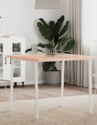 vidaXL Плот за маса 80x80x25 см квадратен масивен бук