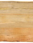 vidaXL Плот за маса 80x80x25 см жив ръб масивно дърво манго