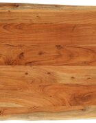 vidaXL Плот за маса 80x80x38 см квадратен акация масив жив ръб