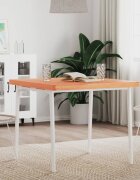 vidaXL Плот за маса 80x80x4 см квадратен масивен бук