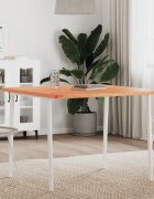 vidaXL Плот за маса 90x90x25 см квадратен масивен бук