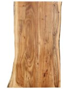 vidaXL Плот за маса акациево дърво масив 100x(50-60)x25 cм