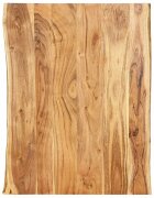 vidaXL Плот за маса акациево дърво масив 80x(50-60)x25 cм