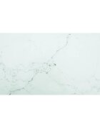vidaXL Плот за маса бял 100x50см 6мм закалено стъкло с мраморен дизайн
