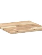 vidaXL Плот за маса квадратен 40x40x2 см масивна акация