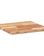vidaXL Плот за маса квадратен 40x40x2 см масивна акация