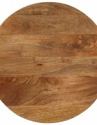 vidaXL Плот за маса Ø 40x38 см кръгло масивно дърво манго