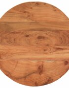 vidaXL Плот за маса Ø50x38 см кръгъл акациево дърво масив