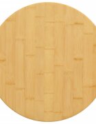 vidaXL Плот за маса Ø50x4 см бамбук
