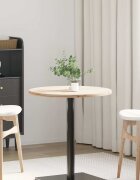 vidaXL Плот за маса Ø60x25 см бор масив