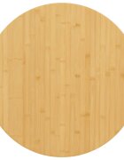 vidaXL Плот за маса Ø60x4 см бамбук