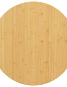 vidaXL Плот за маса Ø70x4 см бамбук