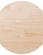 vidaXL Плот за маса Ø80x25 см бор масив