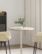 vidaXL Плот за маса сив Ø60x25 см мрамор