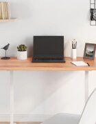 vidaXL Плот за маса светлокафяв 100x50x2 см обработен масивен дъб