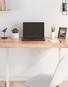 vidaXL Плот за маса светлокафяв 100x60x(2-4) см обработен масивен дъб