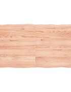 vidaXL Плот за маса светлокафяв 120x60x(2-4) см обработен масивен дъб