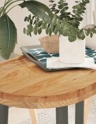 vidaXL Плот за маса светлокафяв 80x40x4 см дъб масив овална