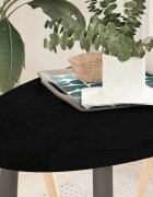 vidaXL Плот за маса тъмнокафяв 100x50x4 см дъб масив овална