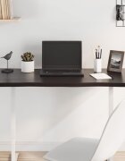 vidaXL Плот за маса тъмнокафяв 100x60x2 см обработен масивен дъб