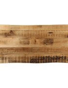 vidaXL Плот за маса жив ръб 100x40x25 см масивно дърво грубо манго