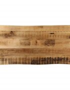 vidaXL Плот за маса жив ръб 100x40x38 см масивно дърво грубо манго