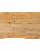 vidaXL Плот за маса жив ръб 100x60x25 см масивно дърво манго
