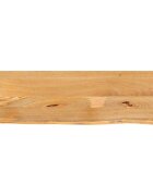 vidaXL Плот за маса жив ръб 110x20x25 см масивно дърво манго