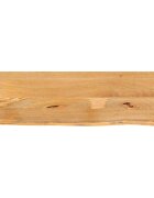vidaXL Плот за маса жив ръб 110x30x38 см масивно дърво манго