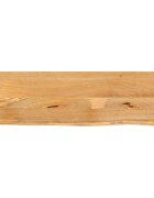 vidaXL Плот за маса жив ръб 120x20x38 см масивно дърво манго