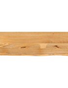 vidaXL Плот за маса жив ръб 120x30x25 см масивно дърво манго