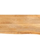 vidaXL Плот за маса жив ръб 140x30x25 см масивно дърво манго