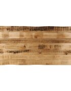 vidaXL Плот за маса жив ръб 140x60x25 см масивно дърво грубо манго