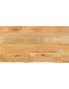 vidaXL Плот за маса жив ръб 140x60x25 см масивно дърво манго