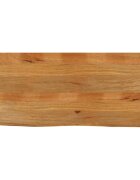 vidaXL Плот за маса жив ръб 140x60x25 см масивно дърво манго