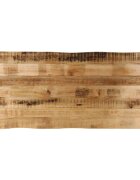 vidaXL Плот за маса жив ръб 140x60x38 см масивно дърво грубо манго