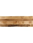 vidaXL Плот за маса жив ръб 180x40x38 см масивно дърво грубо манго