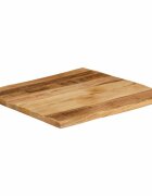 vidaXL Плот за маса жив ръб 40x40x25 см масивно дърво грубо манго