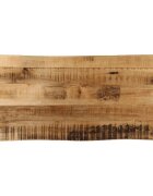 vidaXL Плот за маса жив ръб 80x40x25 см масивно дърво грубо манго