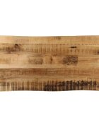 vidaXL Плот за маса жив ръб 80x40x38 см масивно дърво грубо манго